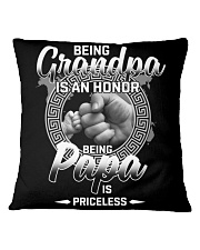 Being Grandpa Is An Honor Being Papa Is Priceless Square Pillowcase tile