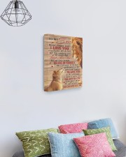 Never Forget That I Love U Lion Dad To Son 11x14 Gallery Wrapped Canvas Prints aos-canvas-pgw-11x14-lifestyle-front-02