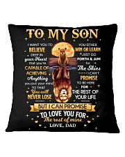 I Want U To Believe In Your Heart-Lion Dad To Son Square Pillowcase tile