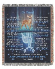 Personalized I Closed My Eyes Deer Dad To Son 50x60 - Woven Blanket tile
