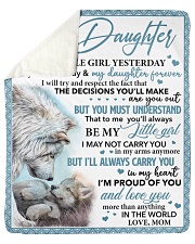 My Little Girl Yesterday Friend Today To Daughter Sherpa Fleece Blanket tile