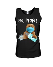 Ew People Dog Wearing A Face Mask Labradoodle Unisex Tank tile
