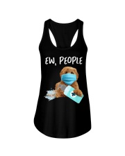 Ew People Dog Wearing A Face Mask Labradoodle Ladies Flowy Tank tile