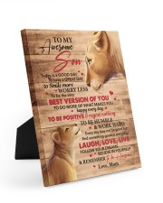 Today Is A Good Day Have Great Day Lion Mom To Son Easel-Back Gallery Wrapped Canvas tile