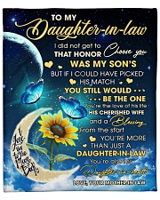 I Did Not Get To Choose You To Daughter-In-Law Fleece Blanket - 50" x 60" front