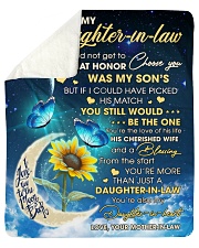 I Did Not Get To Choose You To Daughter-In-Law Sherpa Fleece Blanket tile