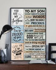 Sometimes It's Hard To Find Words Mom To Son 11x17 Poster lifestyle-poster-2