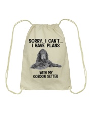I have plans with my dog Gordon Setter Drawstring Bag tile