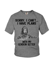 I have plans with my dog Gordon Setter Youth T-Shirt tile