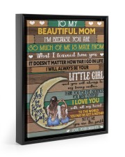 I'm Because You Are So Much Of Me Daughter To Mom Floating Framed Canvas Prints Black tile