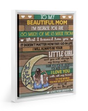 I'm Because You Are So Much Of Me Daughter To Mom Floating Framed Canvas Prints White tile