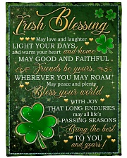 Irish Blessing May Love And Laughter Light Ur Days Large Fleece Blanket - 60" x 80" front