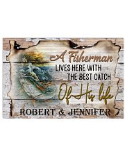 Personalized Name An Old Fisherman To Husband Horizontal Poster tile