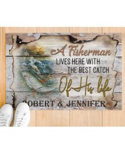 Personalized Name An Old Fisherman To Husband Doormat 22.5" x 15" aos-doormat-22-5x15-lifestyle-front-03