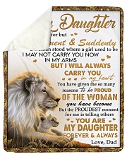 I Closed My Eyes For But A Moment Dad To Daughter Sherpa Fleece Blanket tile