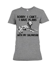 I have plans with my dog Dalmatian Premium Fit Ladies Tee tile