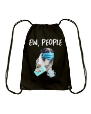Ew People Dog Wearing A Face Mask Aussie Drawstring Bag tile