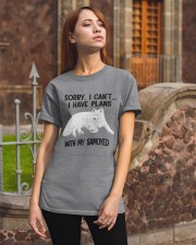 I have plans with my dog Samoyed Classic T-Shirt apparel-classic-tshirt-lifestyle-06
