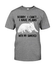I have plans with my dog Samoyed Premium Fit Mens Tee tile