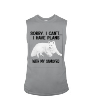 I have plans with my dog Samoyed Sleeveless Tee tile