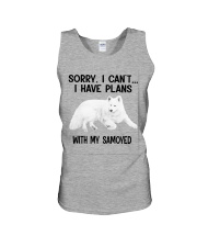 I have plans with my dog Samoyed Unisex Tank tile