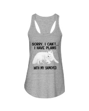 I have plans with my dog Samoyed Ladies Flowy Tank tile