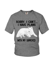 I have plans with my dog Samoyed Youth T-Shirt tile