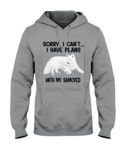 I have plans with my dog Samoyed Hooded Sweatshirt tile