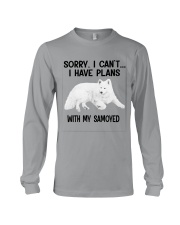 I have plans with my dog Samoyed Long Sleeve Tee tile