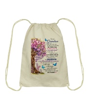 I May Not See You Or Talk To You To Grandson Drawstring Bag tile