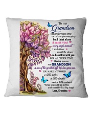 I May Not See You Or Talk To You To Grandson Square Pillowcase tile