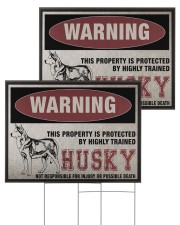 Husky dog this property is protected 24x18 Yard Sign aos-yard-sign-24x18-ghosted-front-03