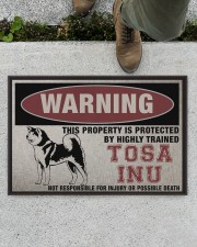 tosa this property is protected Doormat 22.5" x 15" aos-doormat-22-5x15-lifestyle-front-01