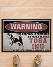 tosa this property is protected Doormat 22.5" x 15" aos-doormat-22-5x15-lifestyle-front-02