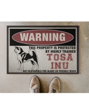 tosa this property is protected Doormat 22.5" x 15" aos-doormat-22-5x15-lifestyle-front-04