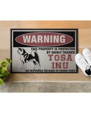 tosa this property is protected Doormat 22.5" x 15" aos-doormat-22-5x15-lifestyle-front-12