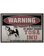 tosa this property is protected Doormat 22.5" x 15" front