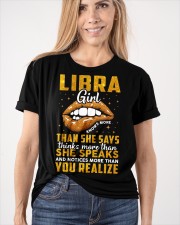 Zodiac Libra Girl Knows More Than She Says Classic T-Shirt apparel-classic-tshirt-lifestyle-front-101