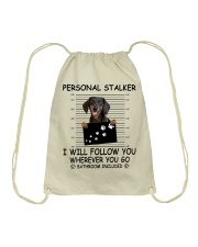 Personal Stalker Dachshund Drawstring Bag tile