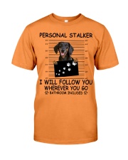 Personal Stalker Dachshund Premium Fit Mens Tee tile