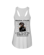 Personal Stalker Dachshund Ladies Flowy Tank tile