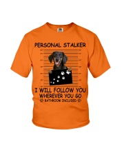 Personal Stalker Dachshund Youth T-Shirt tile