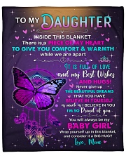 Inside This Blanket Mom To Daughter Fleece Blanket - 50" x 60" front