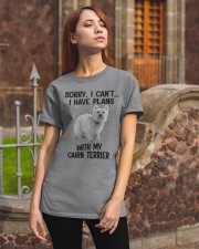 I Have Plans With My Dog Cairn Terrier Classic T-Shirt apparel-classic-tshirt-lifestyle-06