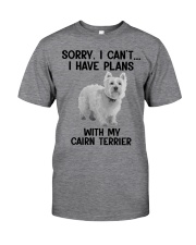 I Have Plans With My Dog Cairn Terrier Classic T-Shirt front