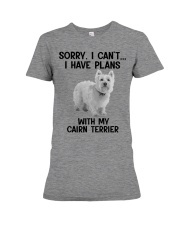 I Have Plans With My Dog Cairn Terrier Premium Fit Ladies Tee tile