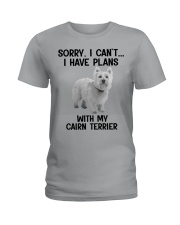 I Have Plans With My Dog Cairn Terrier Ladies T-Shirt tile