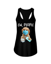 Ew People Dog Wearing A Face Mask Cockapoo Ladies Flowy Tank tile