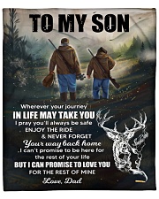 Whenever You Feel Overwhelmed - Hunting Dad To Son Fleece Blanket tile