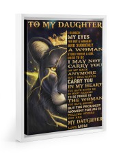 I Closed My Eyes For But A Moment Mom To Daughter Floating Framed Canvas Prints White tile